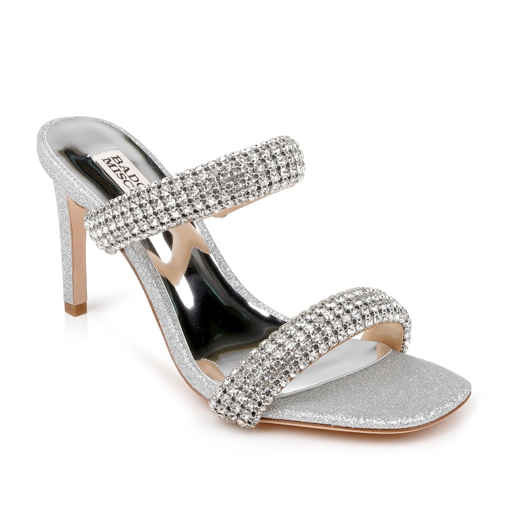 Badgley Mischka Sade Jeweled Double-Band Stiletto